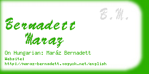 bernadett maraz business card