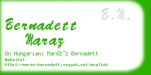 bernadett maraz business card